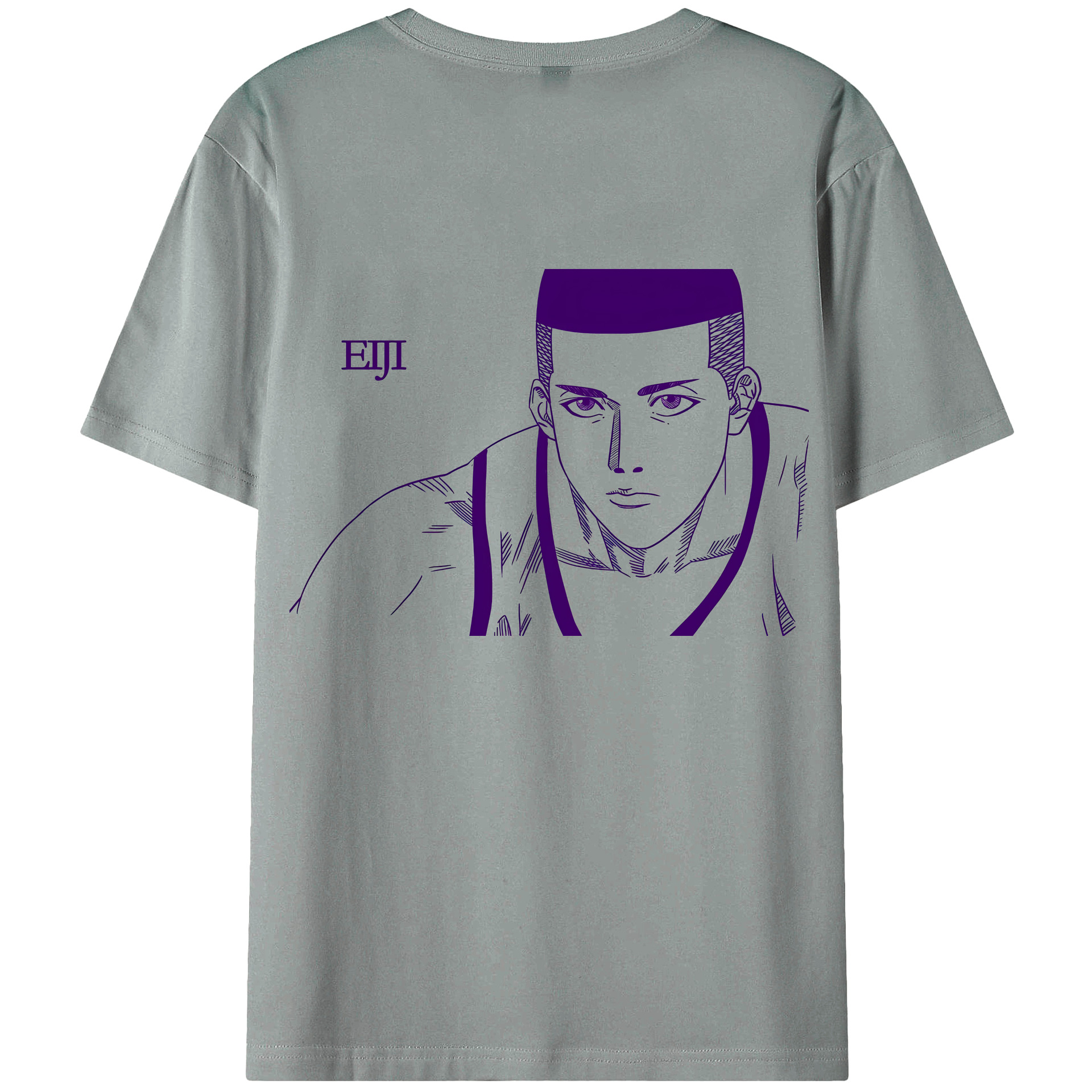 （画像用） SLAM DUNK／スラムダンク 綿100％ メンズ半袖Tシャツ（バックプリント） 通気性